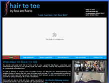 Tablet Screenshot of hairtotoe.com.au